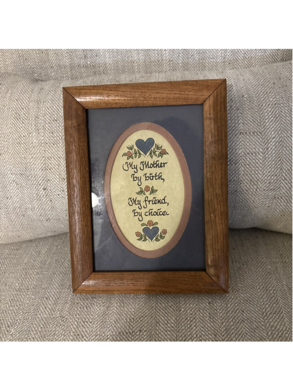 Framed Sentimental Piece Mother Country Decor 6.5”x8.5”